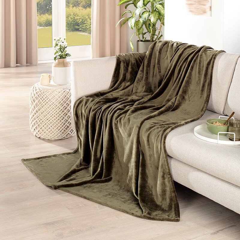 Soft-Kuscheldecke aus Optiplüsch