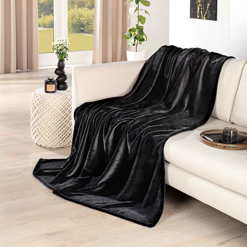 Soft-Kuscheldecke aus Optiplüsch