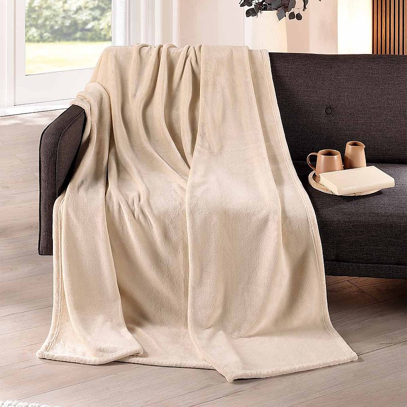 Soft-Kuscheldecke aus Optiplüsch